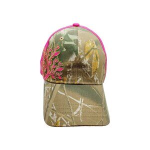 Pugs Gear Women's Hat Camo Pink Tree Strapback